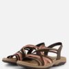 Skechers Reggae Slim Sandalen bruin Textiel