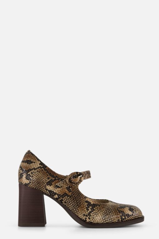 Tamaris Mary Jane Pumps bruin Synthetisch