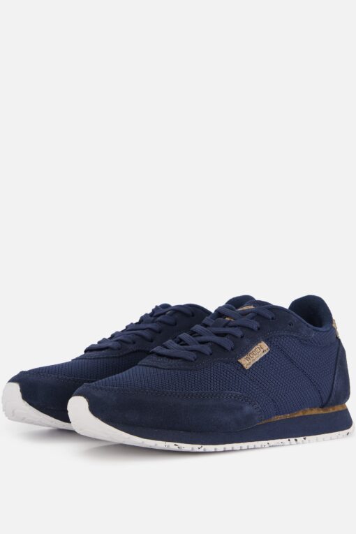 Woden Signe Sneakers blauw Suede