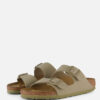 Birkenstock Arizona Slippers groen Imitatieleer