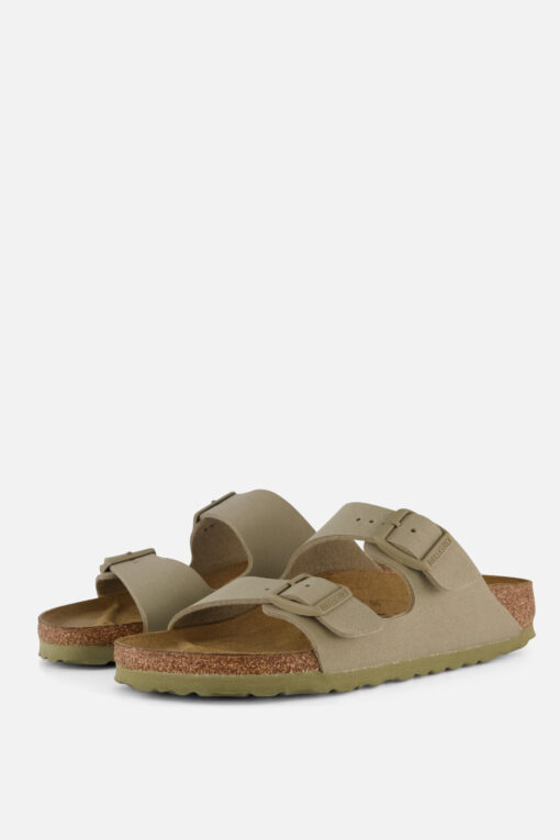 Birkenstock Arizona Slippers groen Imitatieleer