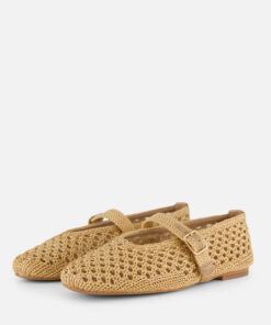 Cellini Ballerina's beige Raffia