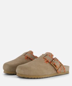 Colors of California Muil Slippers taupe Suede