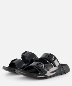 Ecco Cozmo Sandalen zwart Leer