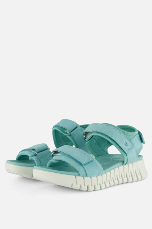 Ecco Gruuv Sandalen blauw Leer