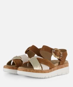 Feyn Sandalen cognac Nubuck