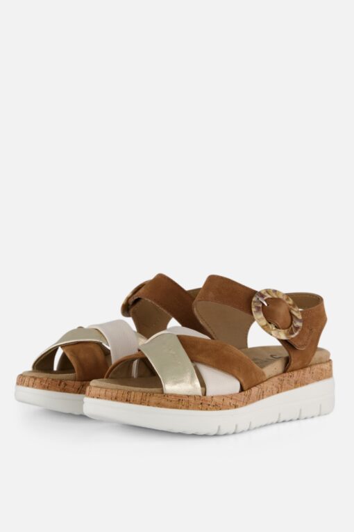 Feyn Sandalen cognac Nubuck