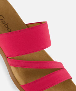 Gabor Sandalen roze Textiel