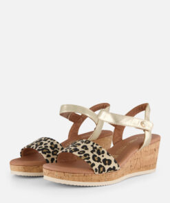 Marco Tozzi Sandalen met hak beige Synthetisch