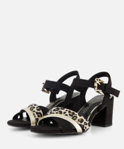 Marco Tozzi Sandalen met hak zwart Synthetisch