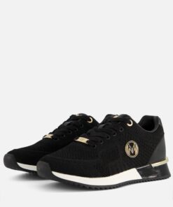 Mexx Gitte Glitter Sneakers zwart Pu