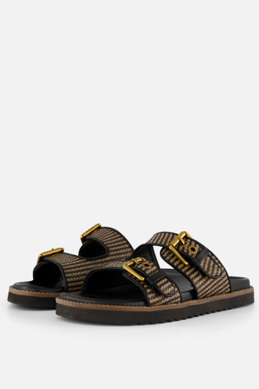 Mexx Reilly Penny Slippers zwart Synthetisch