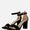 POSH by Poelman Sandalen zwart Textiel