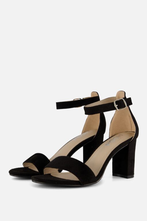 POSH by Poelman Sandalen zwart Textiel