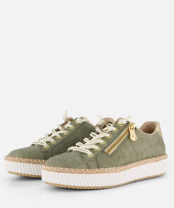 Rieker Sneakers groen Synthetisch