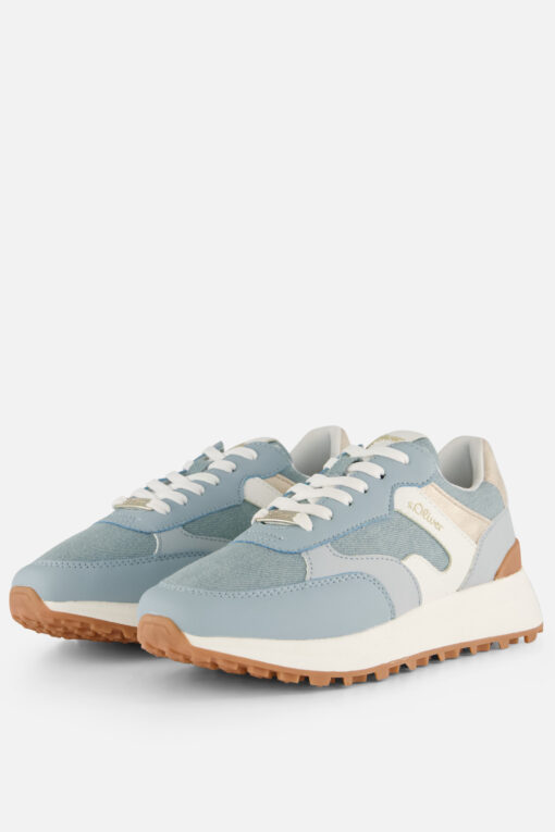 S.Oliver Denim Sneakers blauw Synthetisch