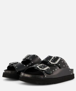 Scholl Beatriz Slippers zwart Leer