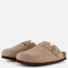 Scholl Fae Clog Slippers beige Suede
