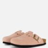 Scholl Fae Clogs Slippers roze suede
