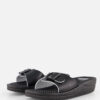 Scholl New Massage Slippers zwart Synthetisch