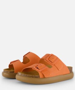 Scholl Noelle Chunky Slippers oranje Suede