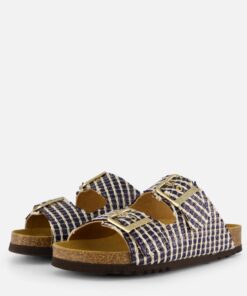 Scholl Noelle Slippers Sandalen blauw Synthetisch