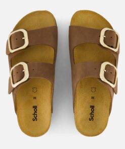 Scholl Noelle Slippers bruin Nubuck