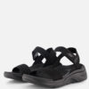 Skechers Go Walk Arch Fit Sandalen zwart Textiel