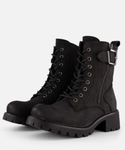 Supercrack Veterboots zwart Pu