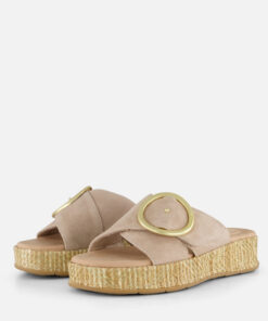 Tamaris Comfort Slippers beige Leer