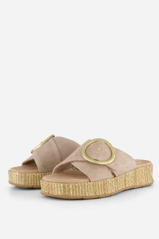 Tamaris Comfort Slippers beige Leer