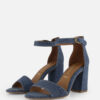 Tamaris Denim Sandalen met hak blauw Textiel