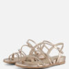 Tamaris Sandalen goud Textiel