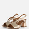 Tamaris Sandalen met hak brons Leer