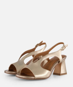 Tamaris Sandalen met hak brons Leer