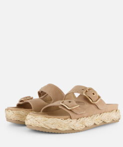 Tamaris Slippers beige Leer