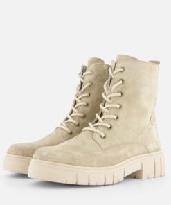 Feyn Paige Veterboots taupe Suede