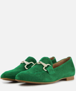 Gabor Instappers groen Suede