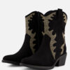 Ann Rocks Cowboylaarzen zwart Synthetisch