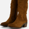 Aqa Hoge laarzen cognac Suede