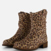 Cellini Leopard Plooi Enkellaarsjes bruin Leer