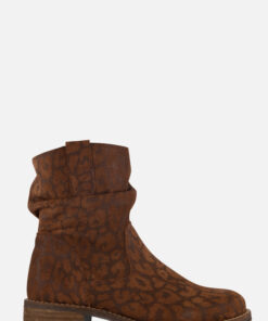 Cellini Plooi Enkellaarsjes bruin Suede
