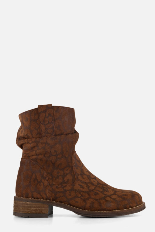 Cellini Plooi Enkellaarsjes bruin Suede