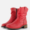 Cellini Plooi Enkellaarsjes rood Leer