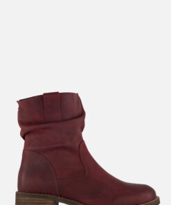 Cellini Plooi Enkellaarsjes rood Nubuck