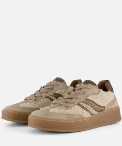 Cellini Teddy Sneakers beige Leer