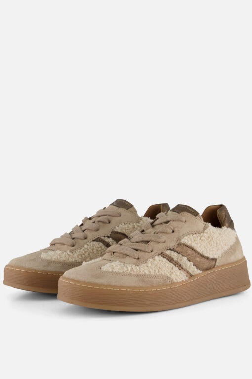 Cellini Teddy Sneakers beige Leer