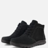 Ecco Babett Veterboots zwart Nubuck