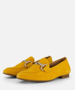 Gabor Instappers geel Suede