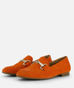 Gabor Instappers oranje Suede